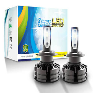 พัดลมระบายความร้อนสามสี28W ไฟหน้ารถยนต์ไฟ LED อัตโนมัติไฟหน้า LED แบบกำหนดเอง - Product Image 3