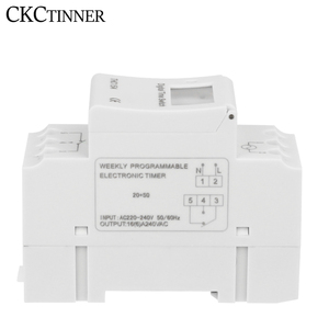 Relè temporizzato programmabile Controller interruttore 12V 24V 48V ca 110V 220V contatore settimanale elettronico Timer digitale LCD THC15A
