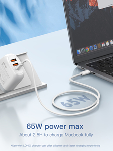 Ldnio Lc901c Bán Buôn OEM 1M 65W Type-<span class=keywords><strong>C</strong></span> Để Loại <span class=keywords><strong>C</strong></span> <span class=keywords><strong>C</strong></span>áp Hỗ Trợ Pd Và QC Nhanh Chóng Sạ<span class=keywords><strong>c</strong></span> <span class=keywords><strong>USB</strong></span> <span class=keywords><strong>C</strong></span>áp Dữ Liệu Cho Điện Thoại Di Động - Product Image 4
