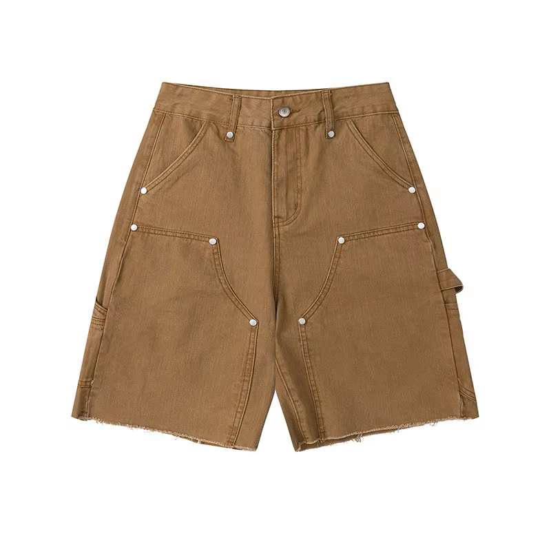 Brown carpenter cargo shorts