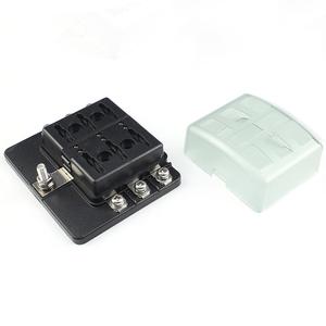 12/32V DC6ウェイ標準ヒューズブロック6回路ヒューズホルダーボックス、LED付きカーマリン用 - Product Image 4
