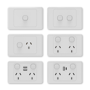IGOTO SAA澳大利亚标准双<span class=keywords><strong>USB</strong></span> C型电源点双极<span class=keywords><strong>3</strong></span>针壁灯开关插座