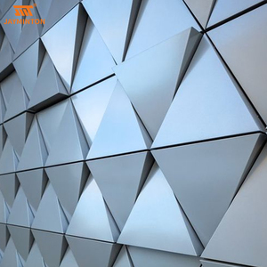 Modern 3D Wall <strong>Facade</strong> for Residential and Hotel Buildings Single Panel Perforated Aluminium Cladding System - Product Image 4