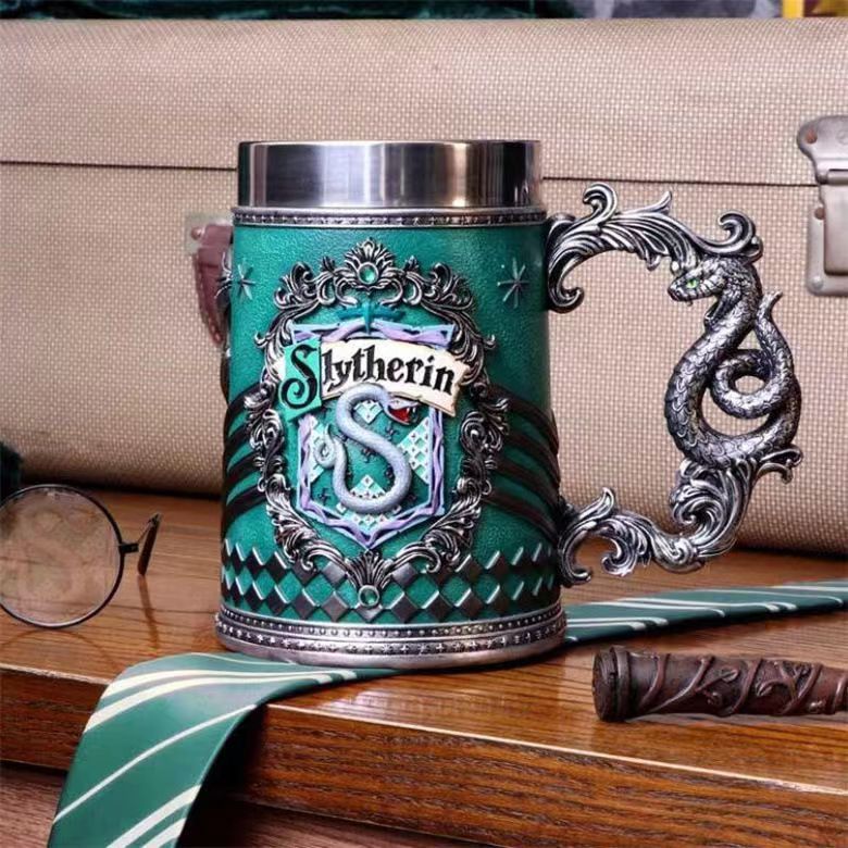 Harry potter 2nd edition beer mug-green snake design-600 ml