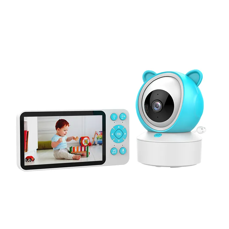 Tuya 5 "écran LCD contrôle HD Vision nocturne télécommande intelligente moniteur bébé Wifi alimentation rappeler Mini caméra Protection bébé