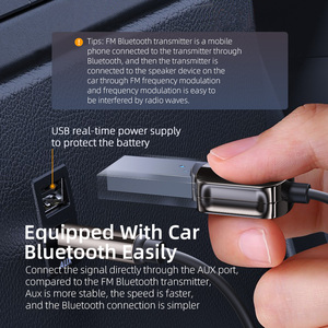 Aux zu BT 5.0 Adapter 3,5mm Empfänger für Auto USB 2.0 bis 3.5mm Jack Kit mit integriertem Mikrofon Aux Eingang - Product Image 4