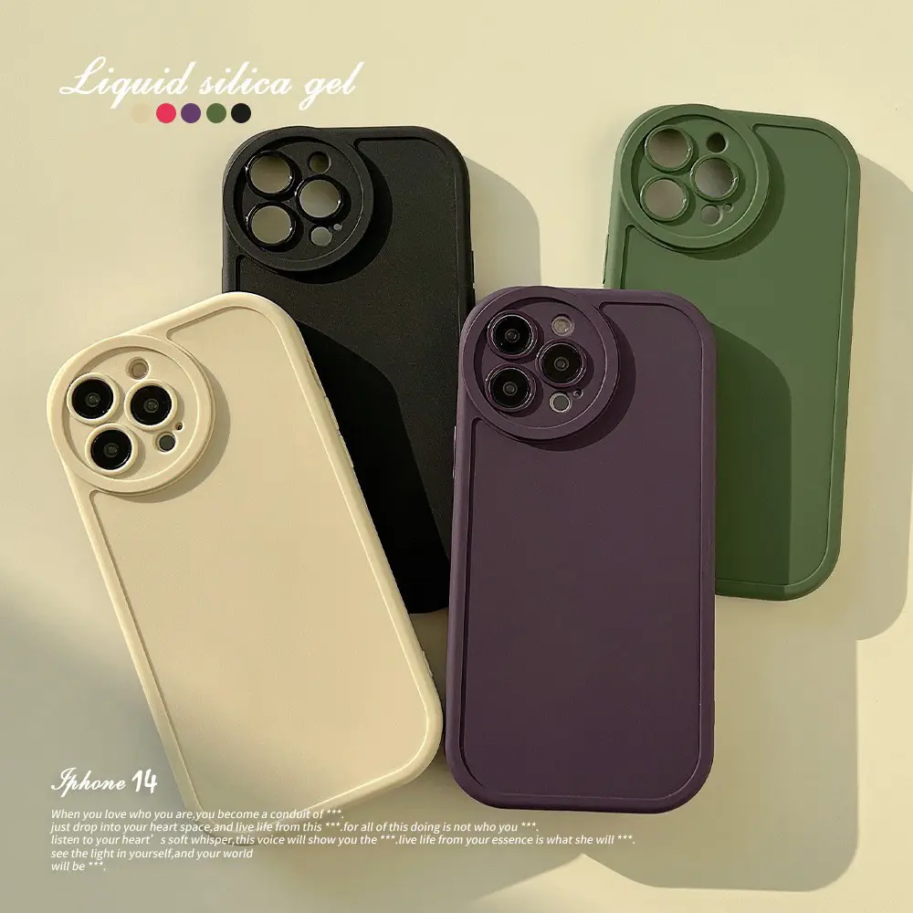 Casing TPU Silikon Buram untuk iPhone 14 Pro Max Casing Mewah untuk Wanita untuk iPhone 14 Plus Casing dengan Perlindungan Kamera