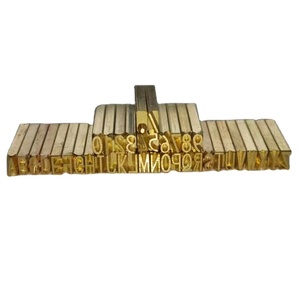 Hot Sale Brass Fonts <strong>Coding</strong> Letters for Ink Roll Coder Small Font Expiry Date <strong>Coding</strong> - Product Image 1