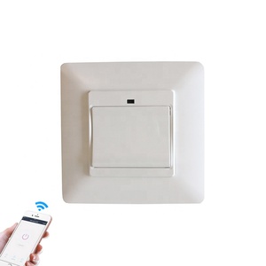 スマートホーム用電気スイッチTuya容量性プッシュボタンスマートWifiライトスイッチ10A - Product Image 1