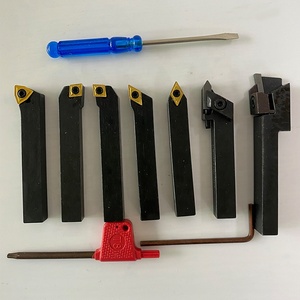 8x 8mm 7pcs套装金属车床刀具套装，带钛涂层尖端，用于数控车床硬质合金车刀 - Product Image 4