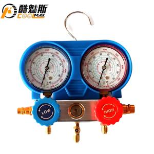 Hvac冷媒充電テストツールケースフッ素充填ツールキットR410a R22 R134a R404a 1.5M充電ホース付き