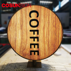 Cosun bên ngoài quán cà phê dấu hiệu LED Đăng tường tròn chiếu dấu hiệu - Product Image 4