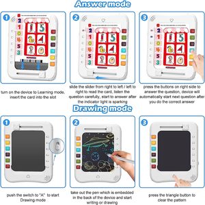 Children's 2-in-1 Intelligent <strong>Learning</strong> <strong>Machine</strong> LCD Electronic Tablet Early Education Toys Kid's Educational 3D Drawing Board Toy - Product Image 5