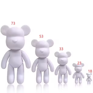 Bán buôn DIY 23cm chất lỏng Gấu bông bạo lực gấu ảm đạm gấu sơn nhà sáng tạo trang trí Handmade búp bê figurine đồ chơi - Product Image 6