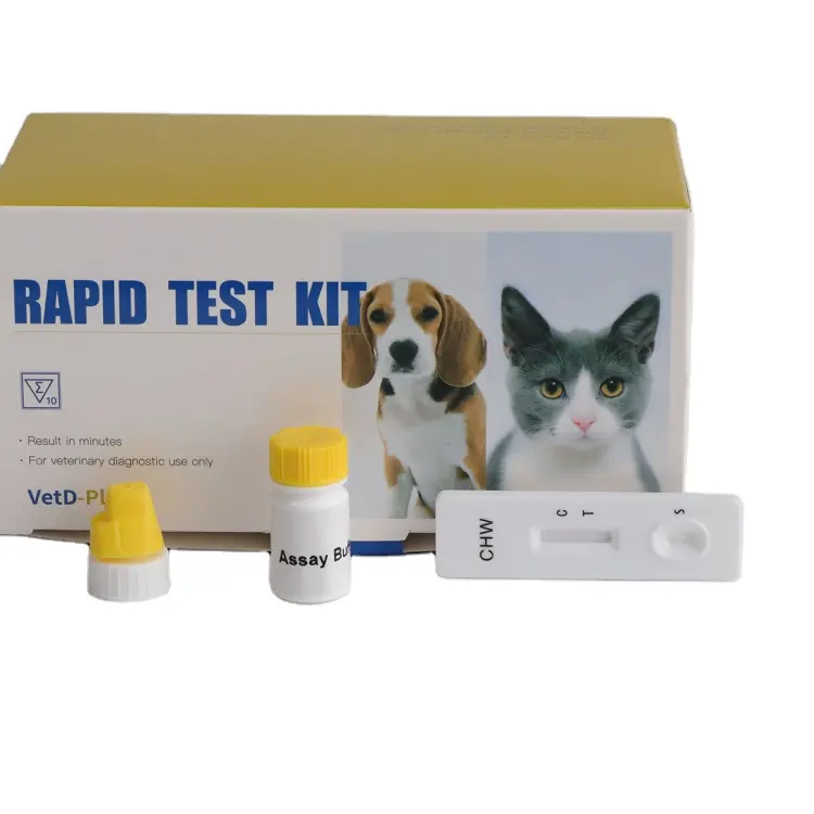 Canine Heartworm Test Kit Heartworm Preventie Voor Honden Canine Heartworm Antigeen Snelle Test Kit