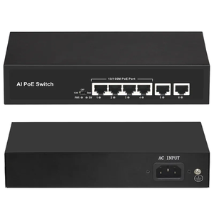 OEM Ethernet ağ anahtarı 100M 48V 6 Port hızlı PoE anahtarı kablosuz erişim noktası IP kamera için - Product Image 5