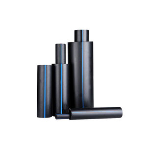 工場供給100メートルロール63mm HDPEパイプ160-315mmラインヘッド給水PE中国製6mm厚さソケット排水