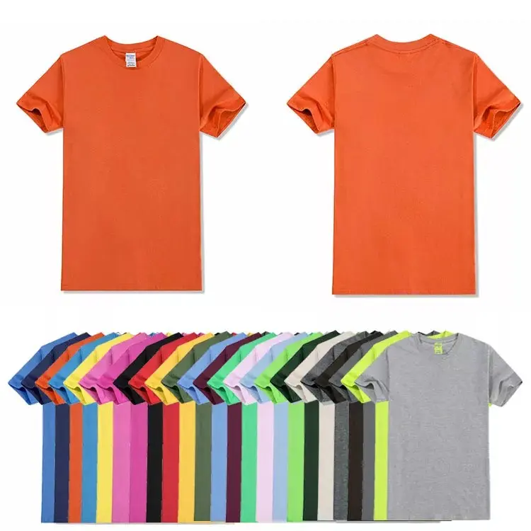 Camiseta de algodón para adultos y niños, prenda de vestir, de manga corta, con estampado de prensa de calor, color blanco