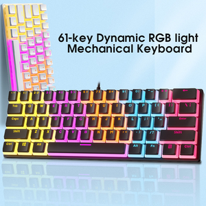 SAMA Factory Direct Low MOQ Mini 61 <strong>Keys</strong> Portable RGB Light USB Klavye Multimedia Blue Switch Gaming Mechanical <strong>Keyboard</strong> - Product Image 3