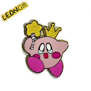 Leon özelleştirilebilir UV baskılı Metal hediye etkileyici kalıp kesim emaye Pin Anime ofset baskı - Product Image 1