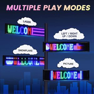 Bluetooth App programmabile Led Car Sign Board USB 5V messaggio a scorrimento Led Matrix Panel Display digitale per la pubblicità del negozio - Product Image 5