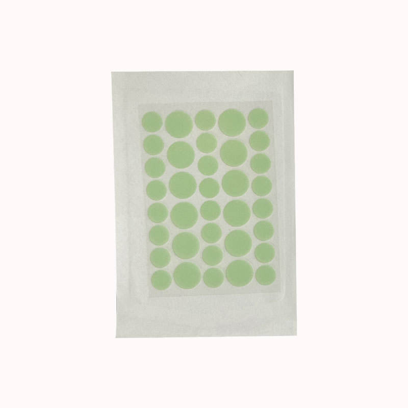 36 autocollants verts pour boutons