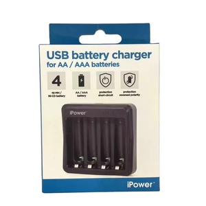 Akıllı hızlı <span class=keywords><strong>NIMH</strong></span> nicd pil şarj 4 yuvası tip-c 1.2V AA AAA USB pil şarj