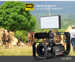กล้องวิดีโอดิจิตอล Wi-Fi กล้องถ่ายวิดีโอดิจิตอลซุปเปอร์4K พร้อมหน้าจอสัมผัสขนาด3.0นิ้วจากโรงงาน - Product Image 2