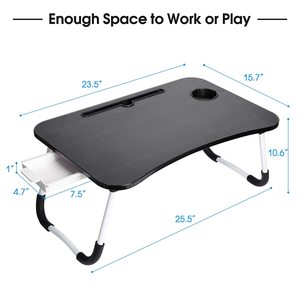 Multipurpose Colorful Design Folding Small Modern Study Bed Desk Foldable Laptop <strong>Computer</strong> <strong>Table</strong> With Cup Holder - Product Image 2