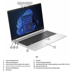 Wholesale <strong>HP</strong> EliteBook 650 G10 15.6 Inch Notebook PC Win 11 Pro Intel Core I7-1355U in Stock EliteBook 650 G10 - Product Image 6