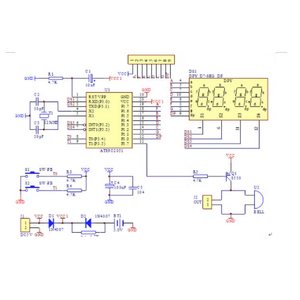 Microcontrollore kit orologio digitale a quattro cifre produzione elettronica orologio elettrico a quattro cifre fai da te - Product Image 5