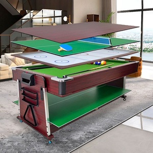 Hot-selling 7ft Billiard <strong>Table</strong> air Hockey Ping-pong <strong>Functions</strong> 4 in 1 <strong>Multi</strong> <strong>Game</strong> <strong>Table</strong> Snooker Pool <strong>Table</strong> - Product Image 2