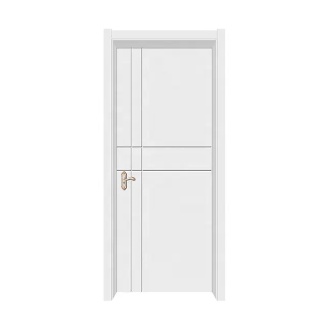 Modern Design Isreal Market Waterproof Interior Hollow WPC Door with Door Frame