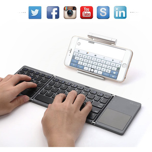 2023 B033 <strong>Foldable</strong> <strong>Keyboard</strong> Mini Wireless Portable Blue Tooth Folding <strong>Keyboard</strong> for Mobile Phones and Tablet - Product Image 2