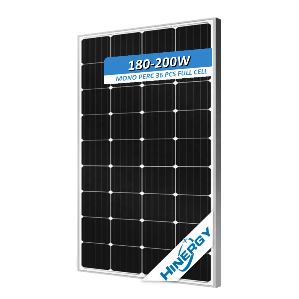 Hinergy 단청 크리스탈 200 w PV 단위 격자 힘 태양계 떨어져를 위한 200 와트 태양 전지판 가격