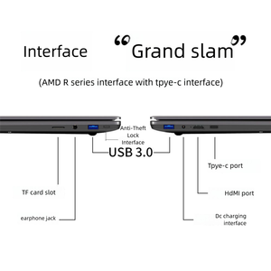 ポータブルラップトップコンピュータR7 5700U 15.6インチラップトップコンピュータ,パーソナルホーム用 - Product Image 3