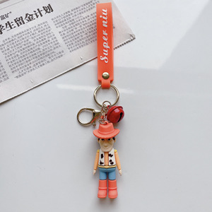 Chaveiro de carros com pingente de chave de carro, chaveiro de borracha fofo em PVC, mais novo por atacado de desenho animado Buzz Lightyear