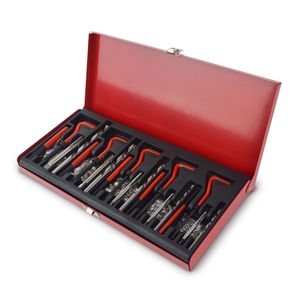 เครื่องมือสำหรับยานพาหนะ AOS สำหรับซ่อมแซมเกลียวเกลียว helicoil 131ชิ้น