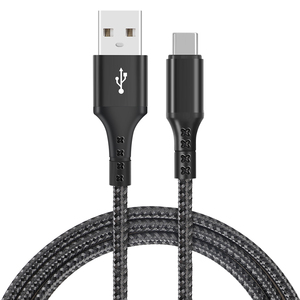 Oem工厂Usb a至Usb C电缆编织快速充电1M C型充电电缆 - Product Image 1