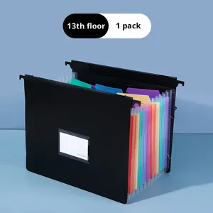 Looen Cross-Biên Giới Mô Hình Mới 7-Lưới/13-Lưới Treo Accordion Thư Mục Tập Tin PP Không Thấm Nước Văn Phòng Lưu Trữ Tài Liệu Lưu Trữ Túi - Product Image 6