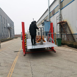 2 Ton Electric Load Capacity Mobile Container Truck <strong>Loading</strong> <strong>Platform</strong> Lift Hydraulic Unloading Dock Ramp for Container Trucks - Product Image 6