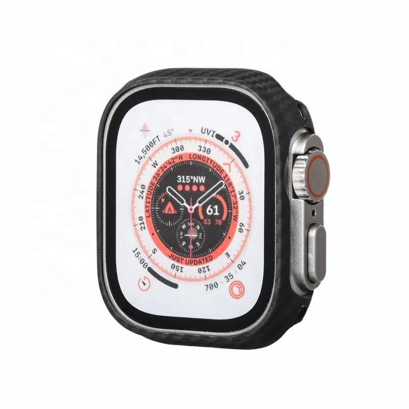 Venda quente luxo 49 mm protetor à prova d' água relógio caso para apple watch ultra