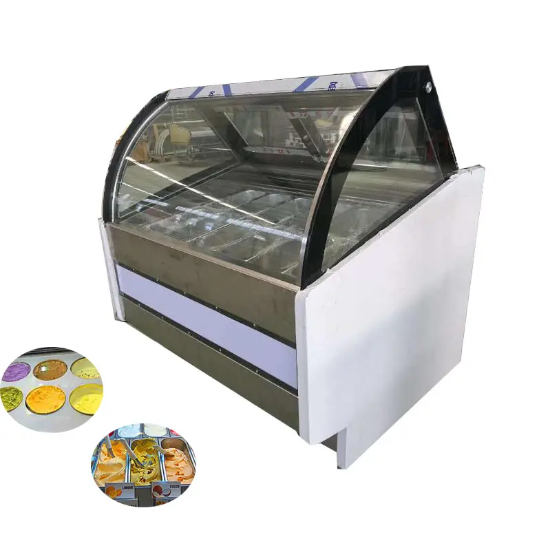 Ekmek buzdolabı vitrin kek ekran buzdolabı soğutucu dondurucu cam buzdolabında vitrin dondurma dondurucu