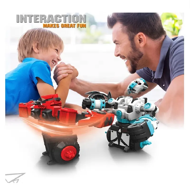 Giocattoli robot intelligenti per bambini che combattono con telecomando con luce/suono