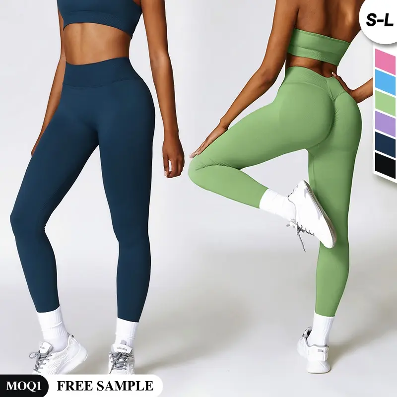 Leggings Yoga abbigliamento da palestra per abbigliamento sportivo da donna Push Up Fitness senza soluzione di continuità abbigliamento sportivo a vita alta