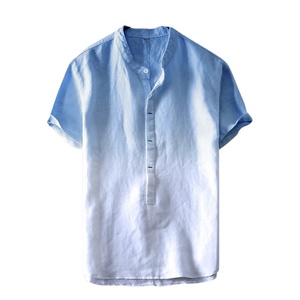 Colorido Tie Dye & Confortável Camisa de Algodão de Manga Curta dos homens Preço de Atacado Vestuário Fácil de Estilo para Todas as Estações