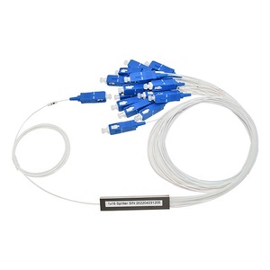Reti centro dati ottico plc splitter mini acciaio tipo 1*16 SC UPC 0.9MM 1M 1.5M fibra splitter - Product Image 1