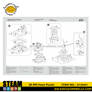 3D köpük bulmaca DIY oyuncaklar İsa mesih (brezilya)
