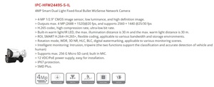 In Stock <strong>Dahua</strong> IPC-HFW2449S-S-IL 4Mp 2.8mm 3.6mm PoE CCTV Security AI Audio Dual Light Full Color Night Vision <strong>Dahua</strong> Ip <strong>Camera</strong> - Product Image 4