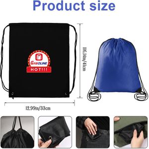 Professional Draw String Sack Pack Diseñador Bolsas con cordón Mochila de cuerda personalizada - Product Image 6